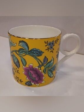 Wedgwood Wonderlust Yellow Tonquin Fine Bone China Mug, NEW